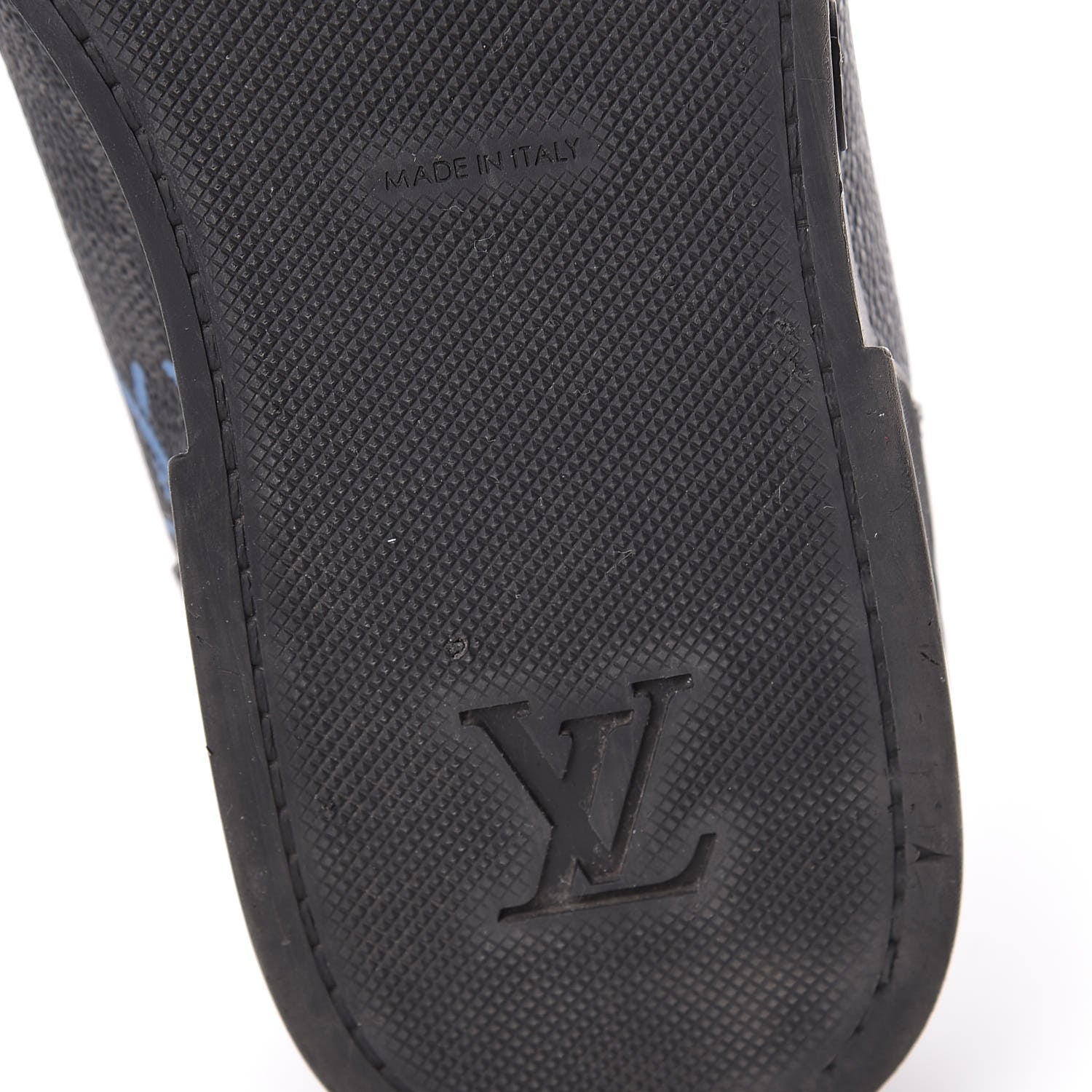 Louis Vuitton Damier Graphite Rope High Top Sneakers 6.5 Blue 8 of 12