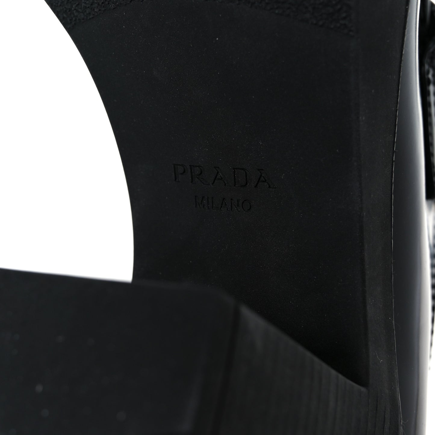 Spazzolato Metal Triangle Logo 85mm Loafers 40 Black