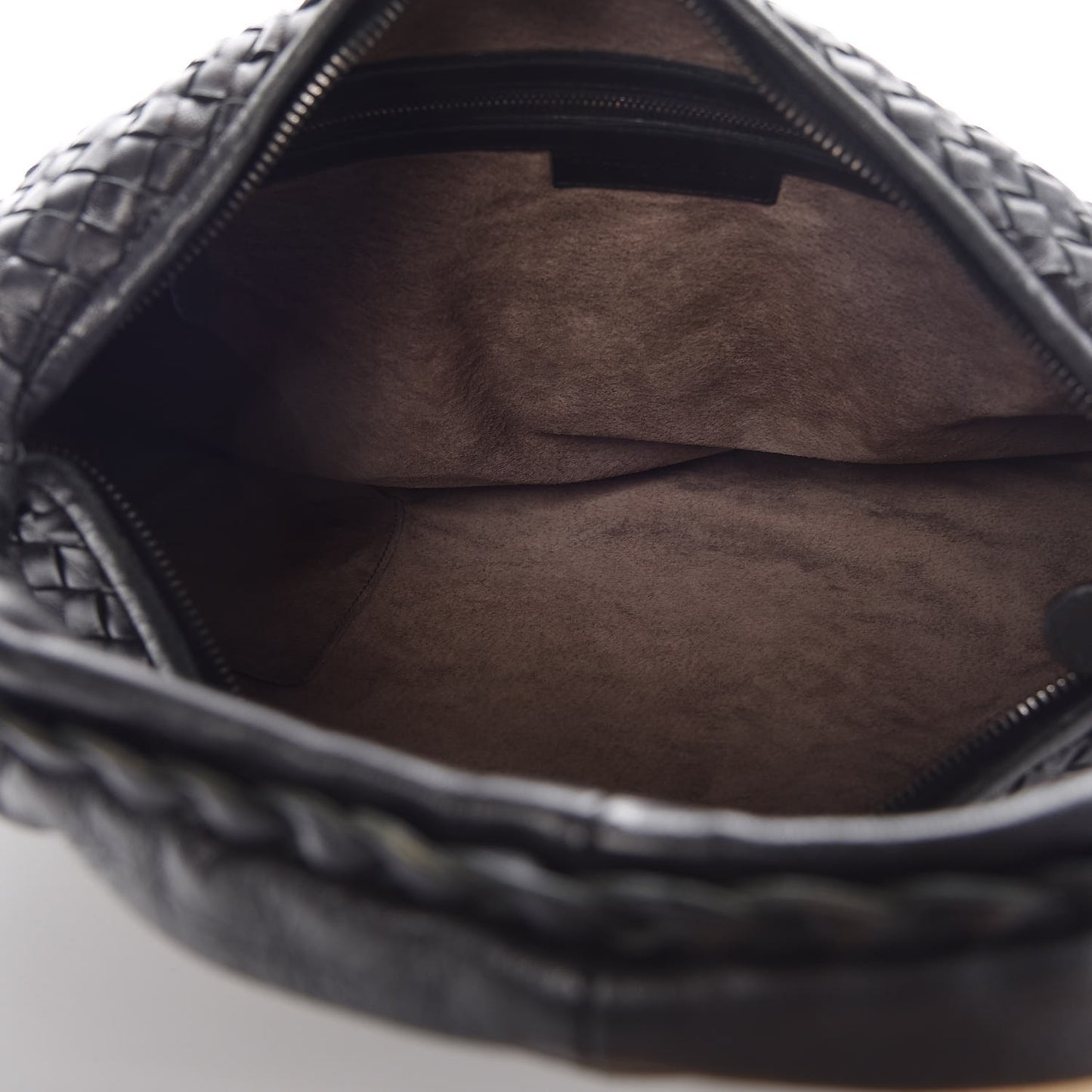 Nappa Intrecciato Large Veneta Hobo Black