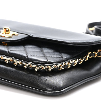 Chanel Lambskin Quilted CC Unchained Crossbody Black 11 of 13