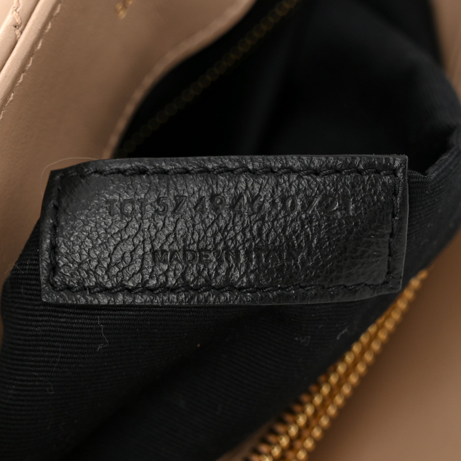 Saint Laurent Calfskin Y Quilted Monogram Medium Loulou Chain Satchel Natural Tan 7 of 12
