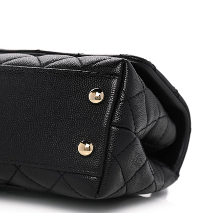 Chanel Caviar Quilted Extra Mini Coco Handle Flap Black 9 of 13