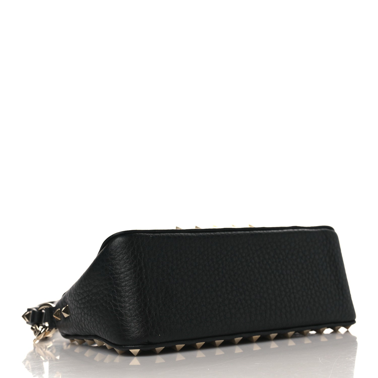 Valentino Garavani Grained Calfskin Small Rockstud Crossbody Bag Black 4 of 8