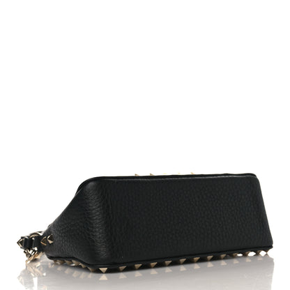 Valentino Garavani Grained Calfskin Small Rockstud Crossbody Bag Black 4 of 8