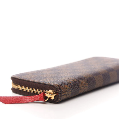 Louis Vuitton Damier Ebene Clemence Wallet Cherry 7 of 8