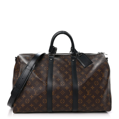 Louis Vuitton Monogram Macassar Keepall Bandouliere 45 1 of 10