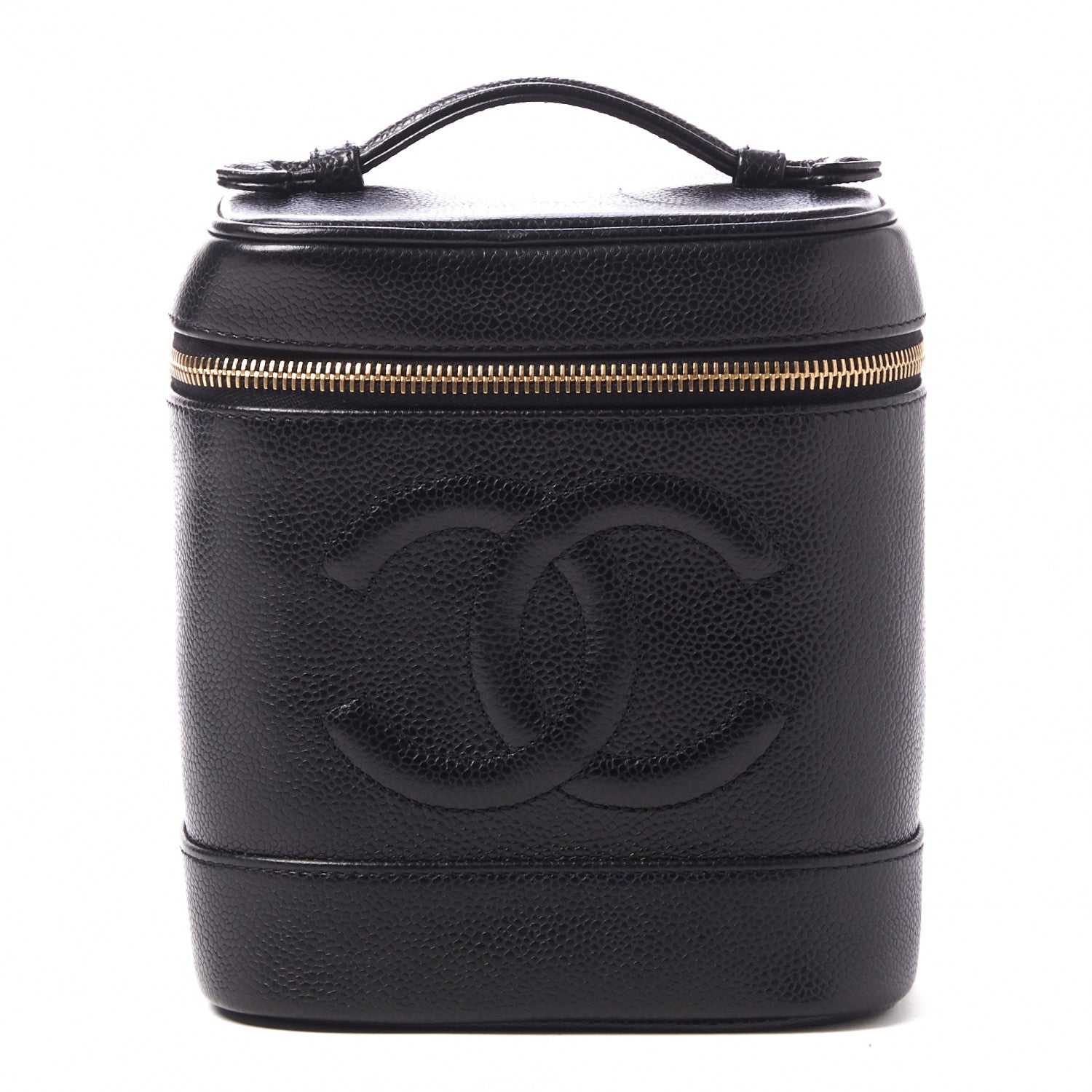 Chanel Caviar Vanity Cosmetic Case Black 1 of 8