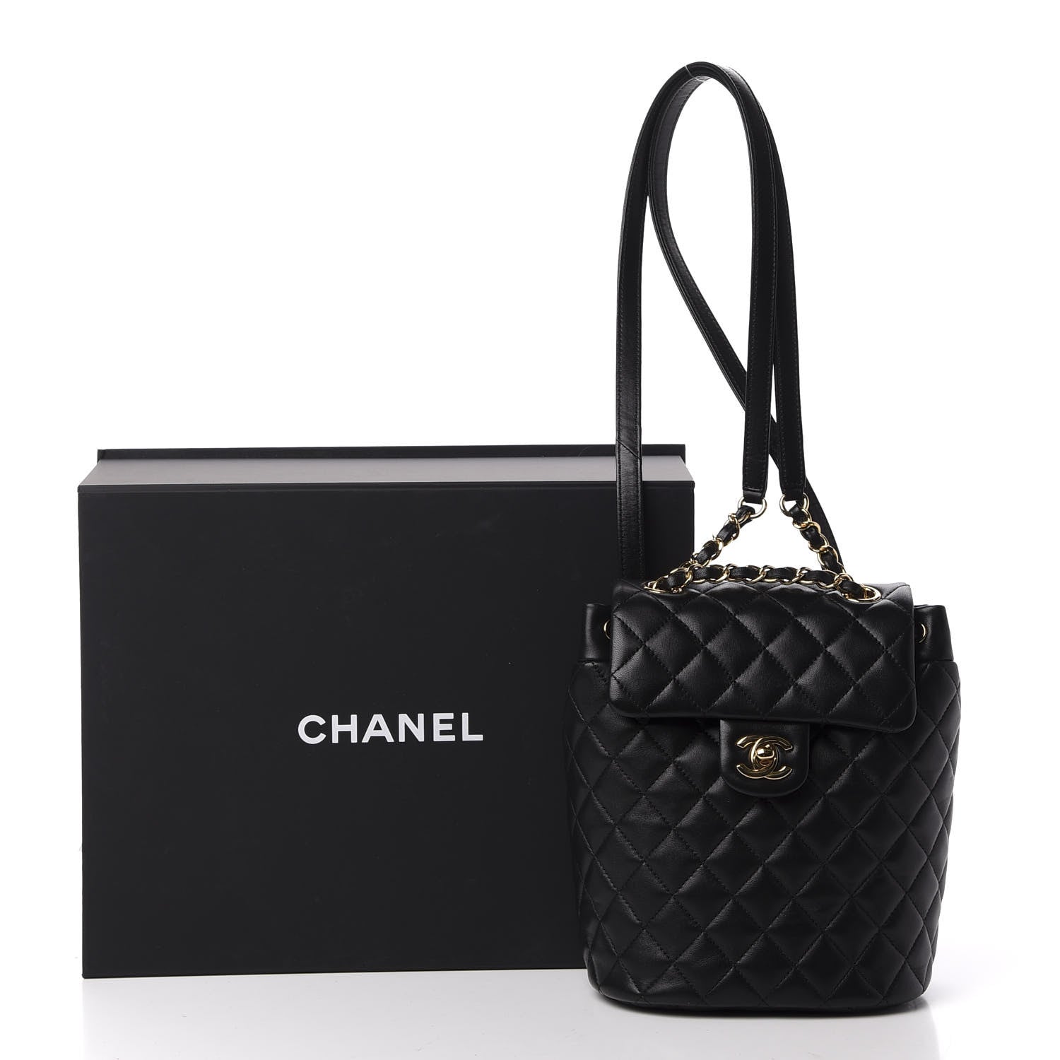 Chanel Calfskin Quilted Mini Urban Spirit Backpack Black 10 of 10