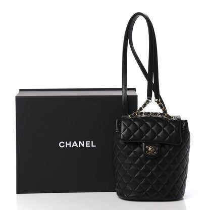 Chanel Calfskin Quilted Mini Urban Spirit Backpack Black 10 of 10