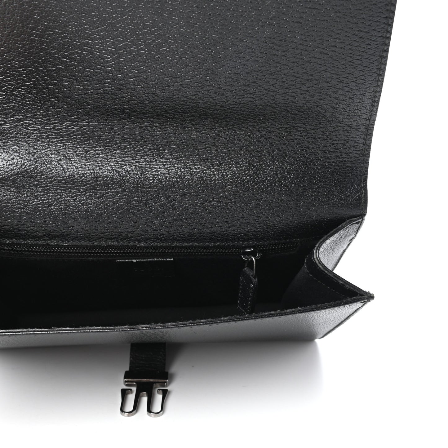 Calfskin Wristlet Clutch Black