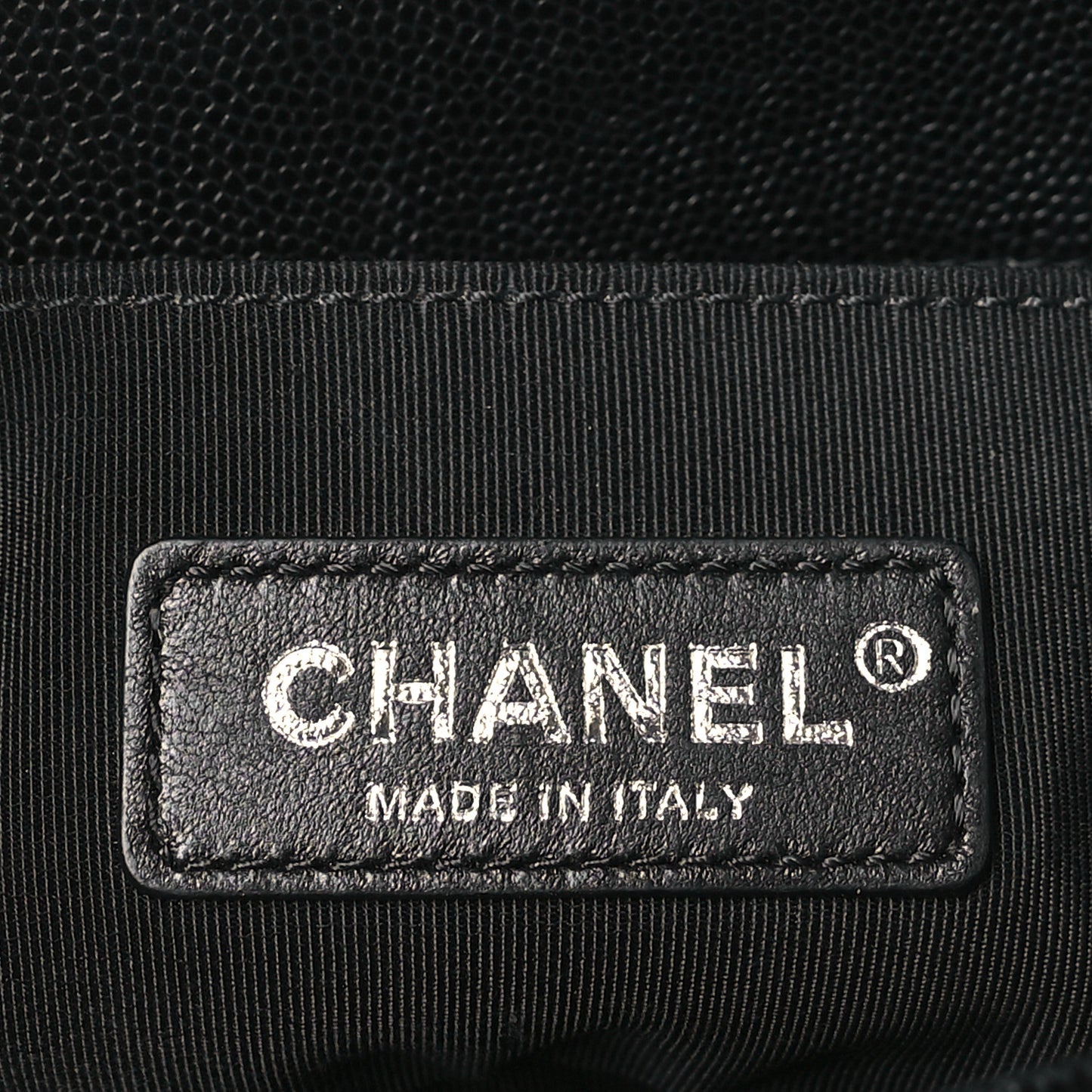 Caviar Quilted Small Boy Flap Black