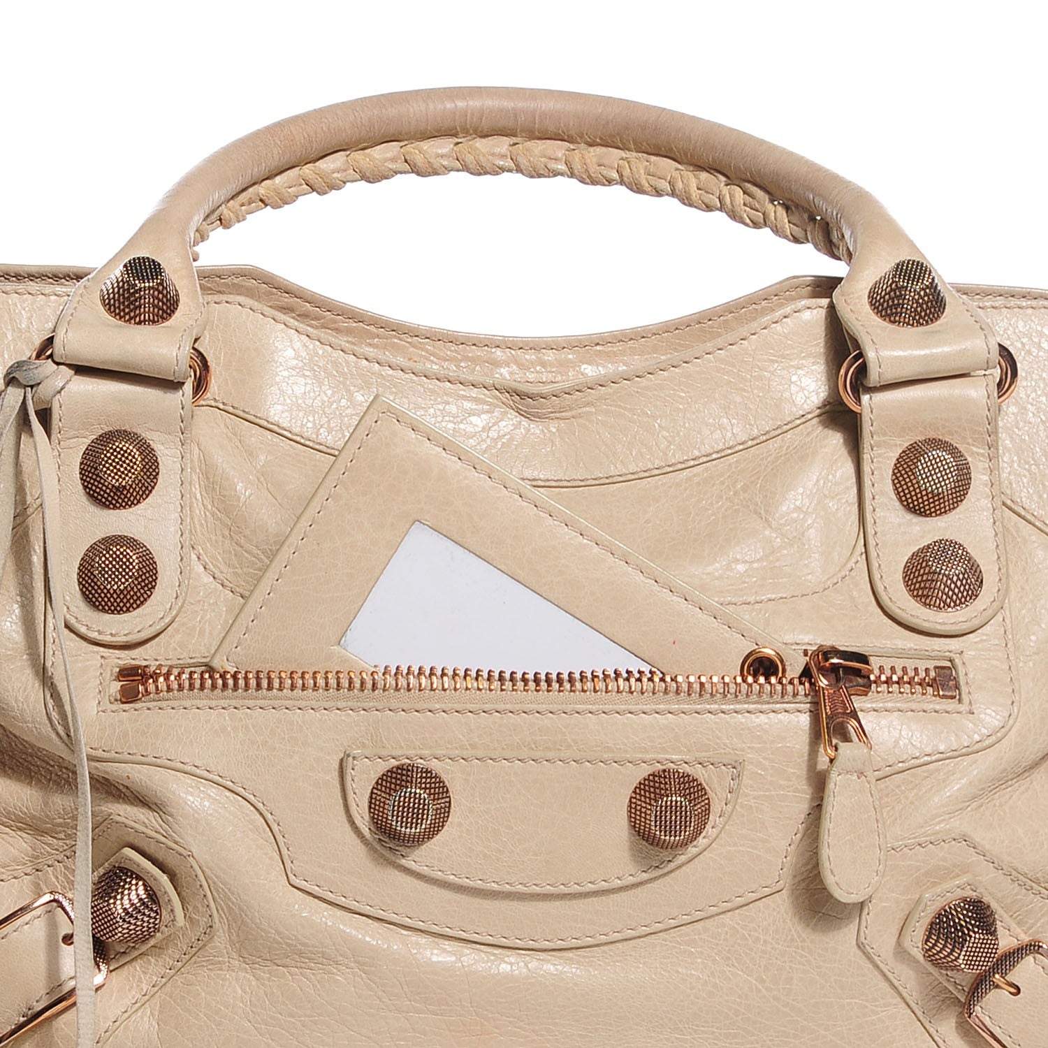 Balenciaga Agneau Giant 21 Rose Gold Hardware City Praline 5 of 12