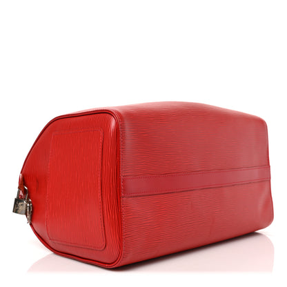 Louis Vuitton Epi Speedy 35 Castillan Red 4 of 10