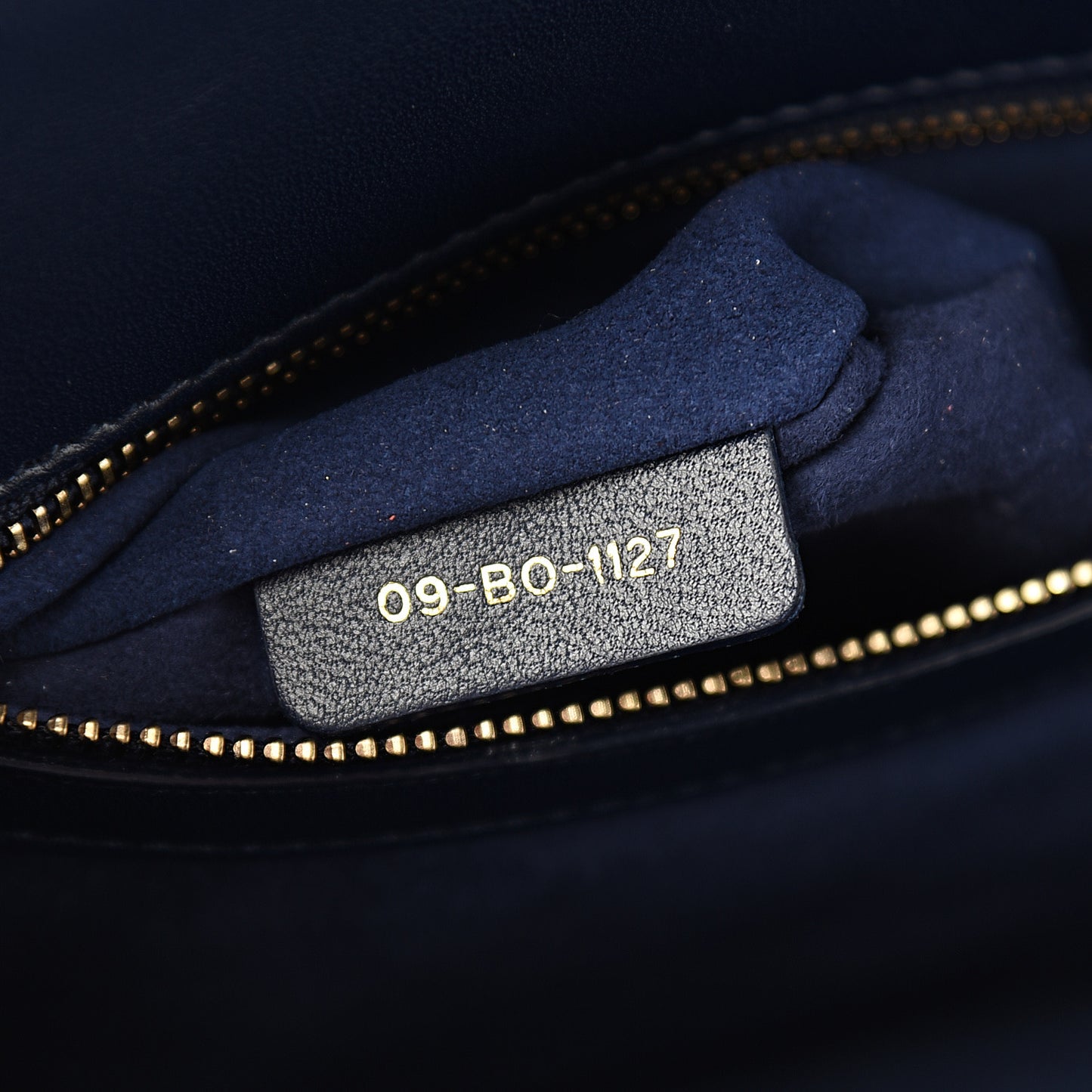 Lambskin Studded Medium Diorama Flap Bag Navy Blue