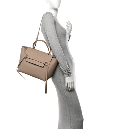 Celine Drummed Calfskin Mini Belt Bag Dune 2 of 12