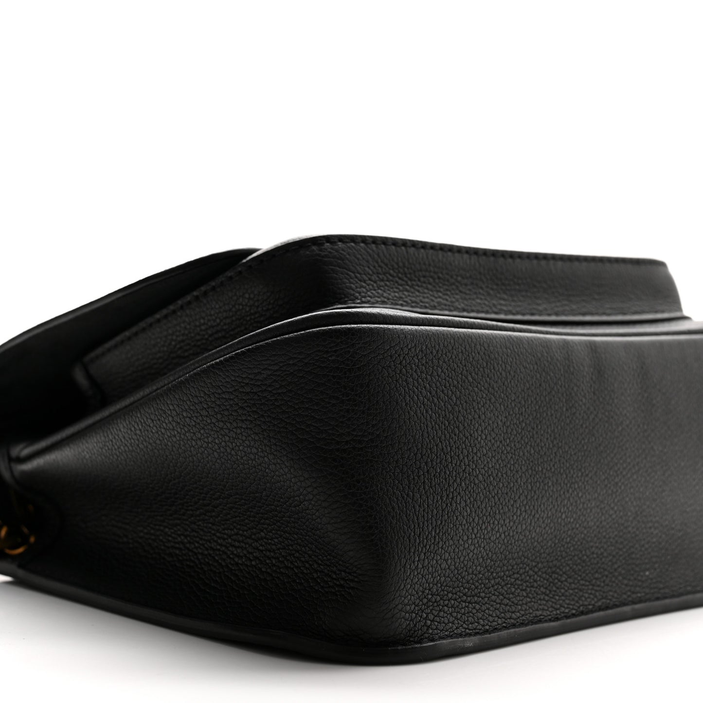 Grained Calfskin Lockme Chain Bag PM Black