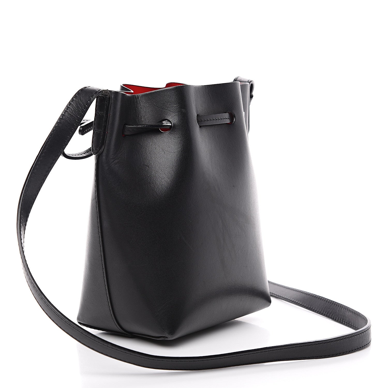 Mansur Gavriel Vegetable Tanned Mini Mini Bucket Bag Black Flamma 2 of 11