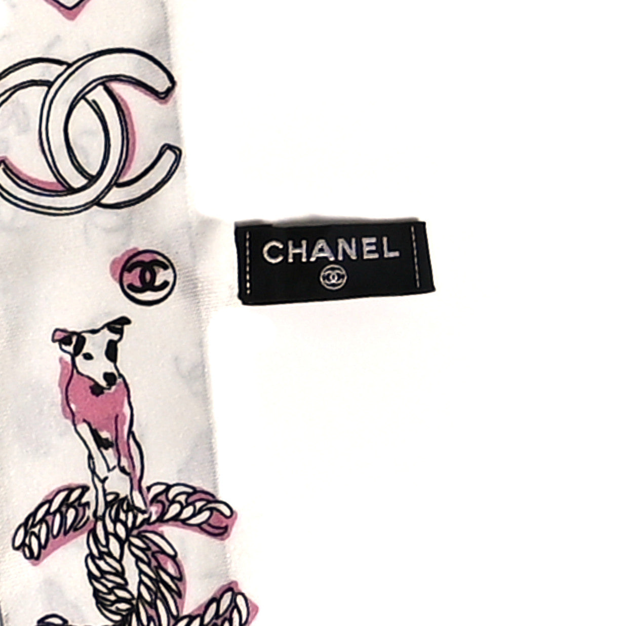 Silk CC Slim Bandeau White Black Pink