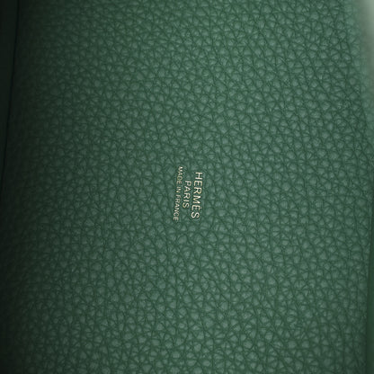 Hermes Taurillon Clemence Picotin Lock 18 PM Vert Jade 6 of 13