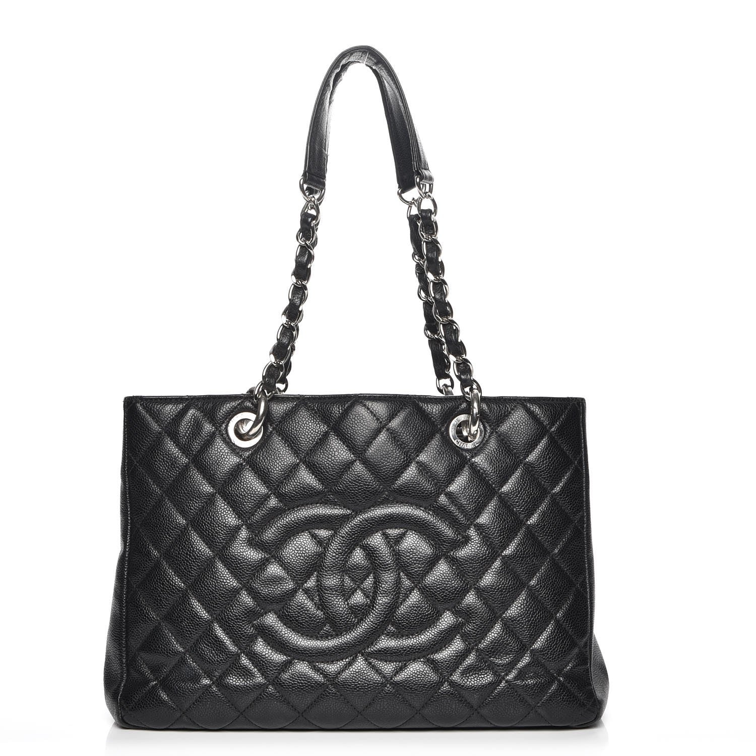 Chanel Caviar Quilted Grand Shopping Tote GST Black 1 of 7