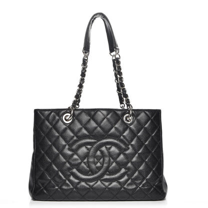 Chanel Caviar Quilted Grand Shopping Tote GST Black 1 of 7