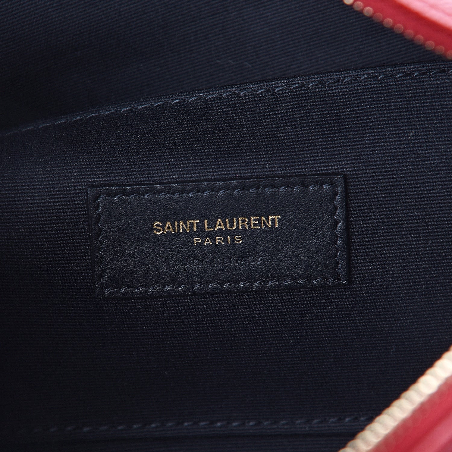 Saint Laurent Grain De Poudre Monogram Belt Bag Rouge Eros 5 of 7