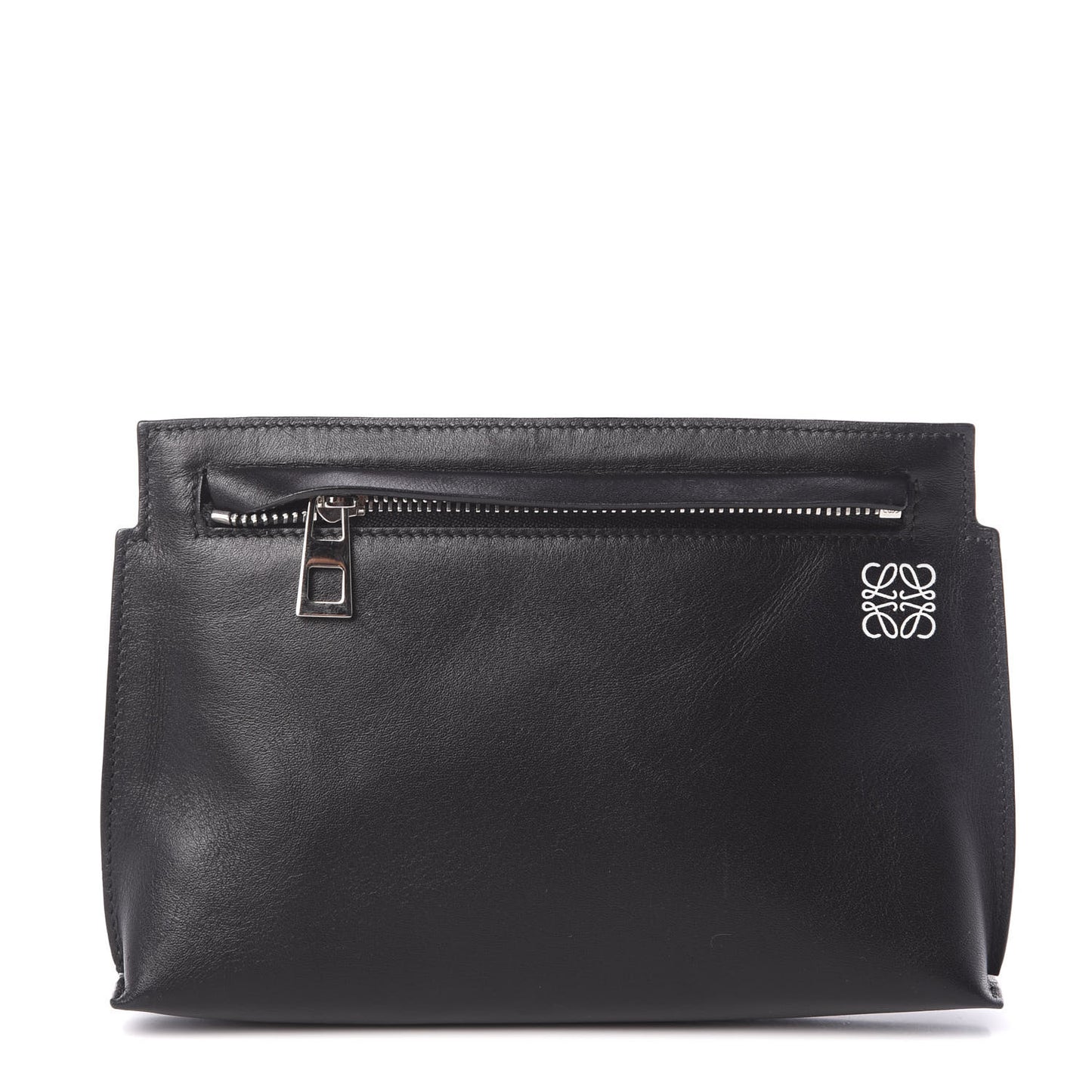 Calfskin T Pouch Black