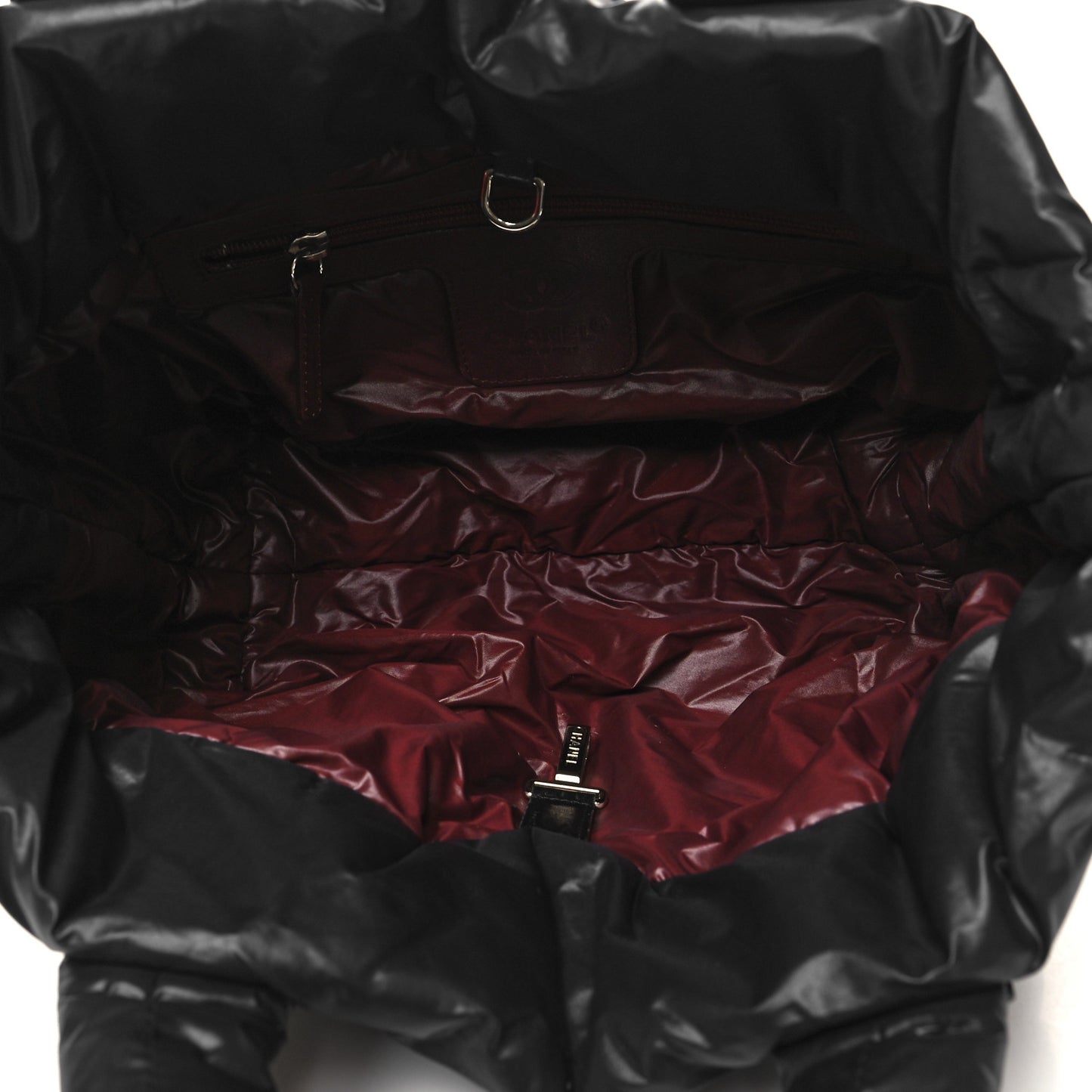 Nylon Quilted Small Coco Cocoon Tote Black