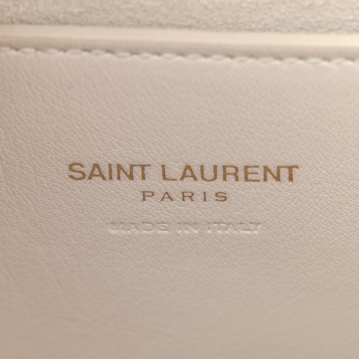 Calfskin Monogram Baby Cabas Dove White