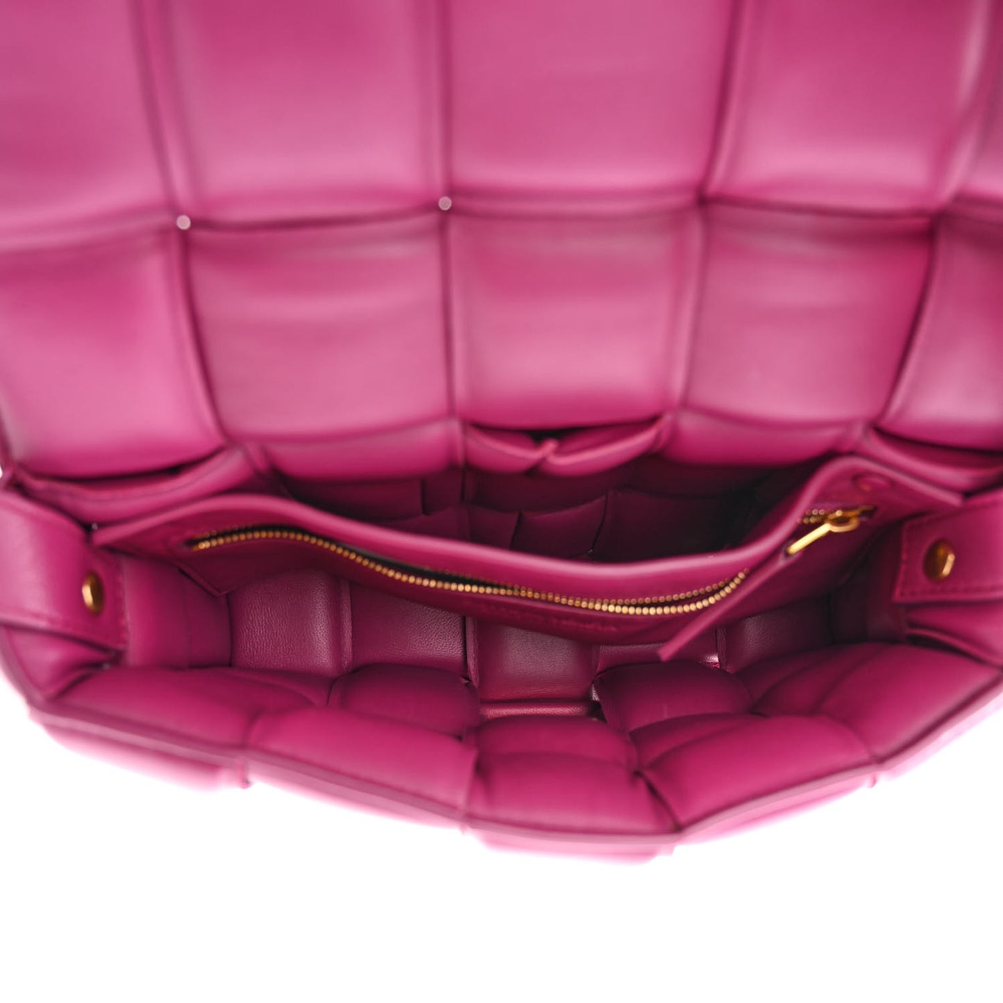 Nappa Maxi Intreccio Padded Cassette Crossbody Bag Cinnabar
