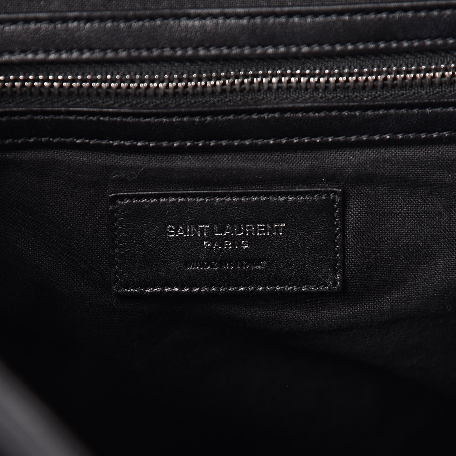 Saint Laurent Calfskin Fringe Festival Backpack Black 6 of 10