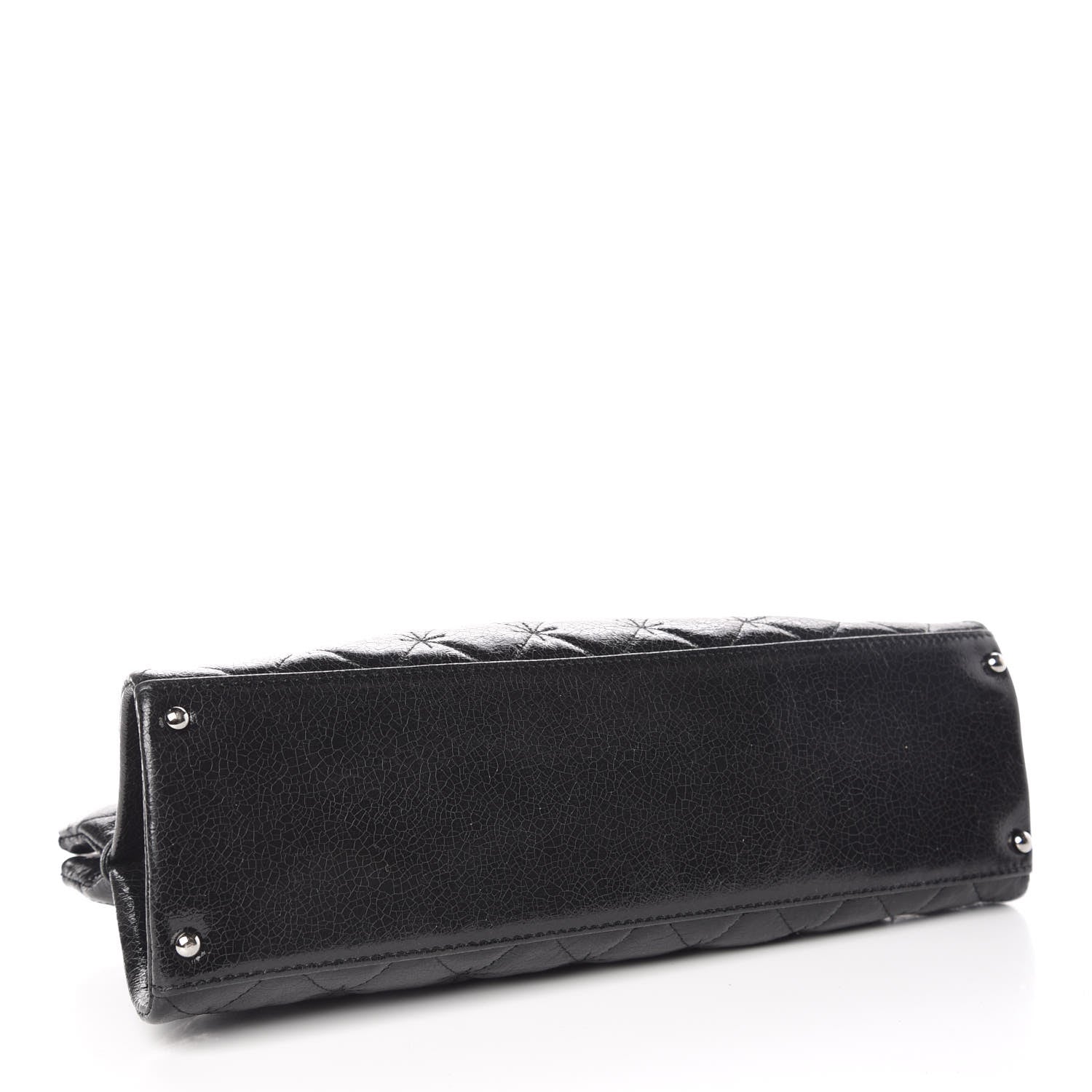 Chanel Glazed Crackled Calfskin Small Reissue Tote Black 4 of 10