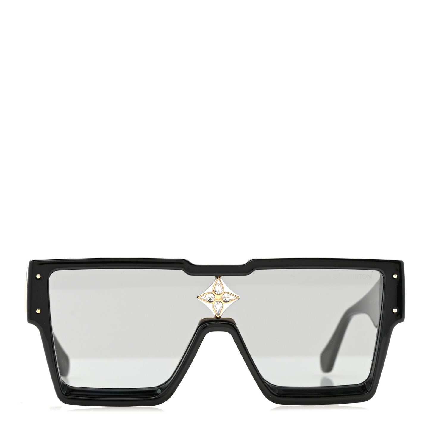 Acetate Swarovski Crystal Cyclone Sunglasses Z1578E Black