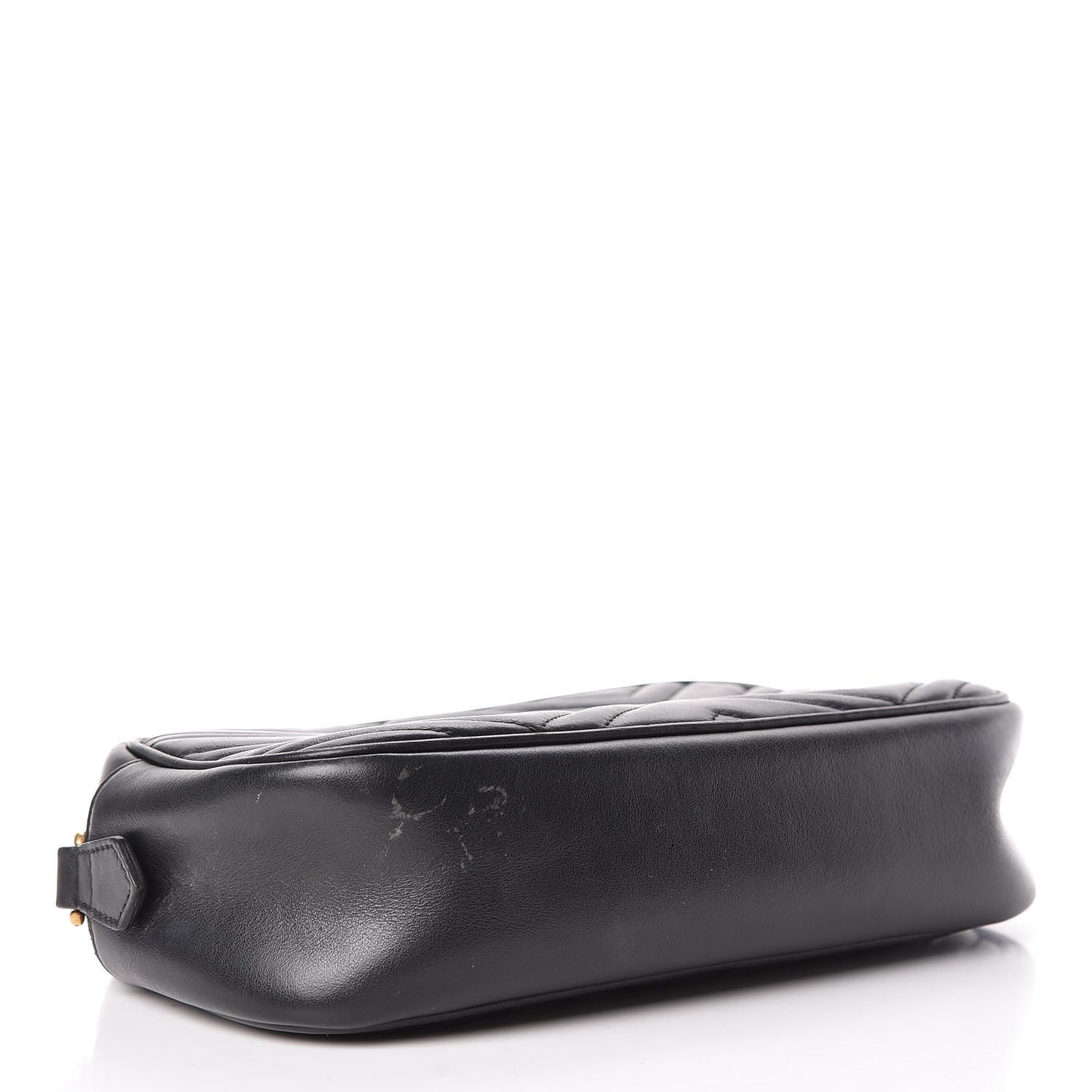 Calfskin Matelasse Small GG Marmont Chain Shoulder Bag Black