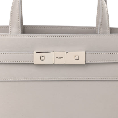 Saint Laurent Calfskin Small Manhattan Shopper Tote Granite 7 of 9