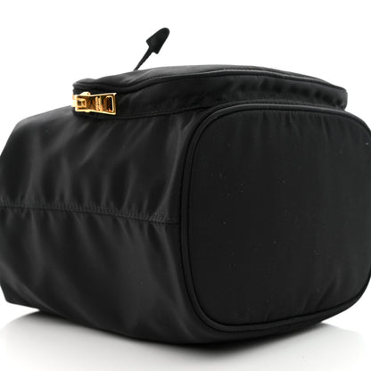 Prada Saffiano Tessuto Nylon Mini Bucket Crossbody Bag Black 10 of 12