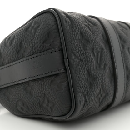 Louis Vuitton Monogram Taurillon Keepall Bandouliere 25 Black 8 of 9