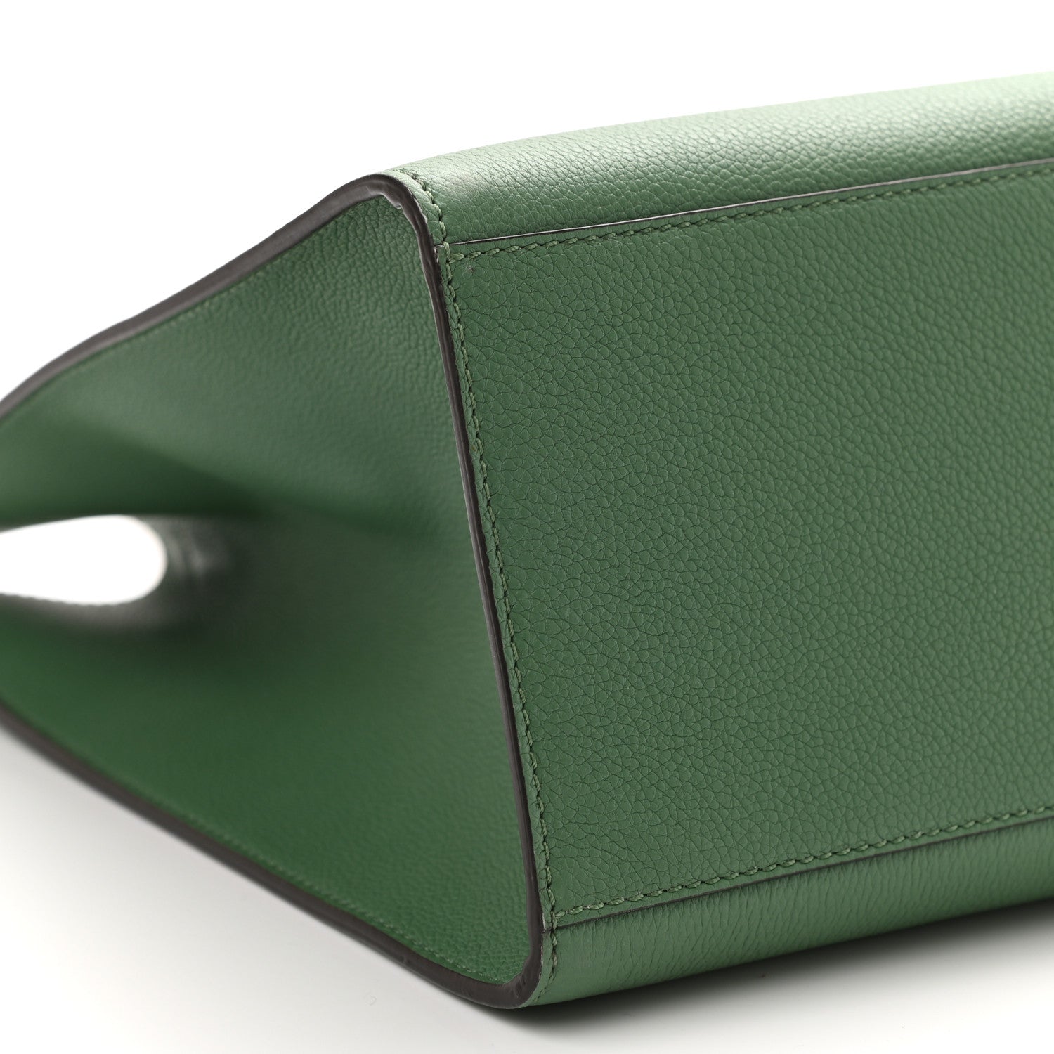 Fendi Vitello Cher Plexiglass Logo Debossed Medium Fendi Sunshine Shopper Tote Verde Islanda 9 of 10