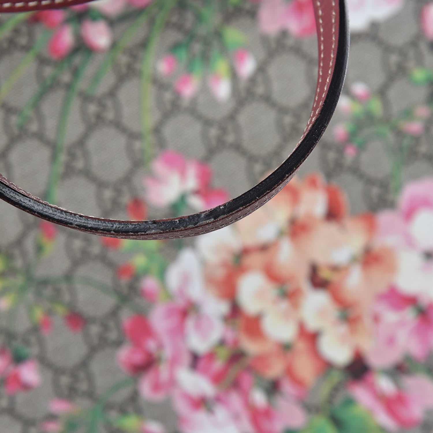 Gucci GG Supreme Monogram Blooms Medium Reversible Tote Beige Multicolor Dry Rose 14 of 22