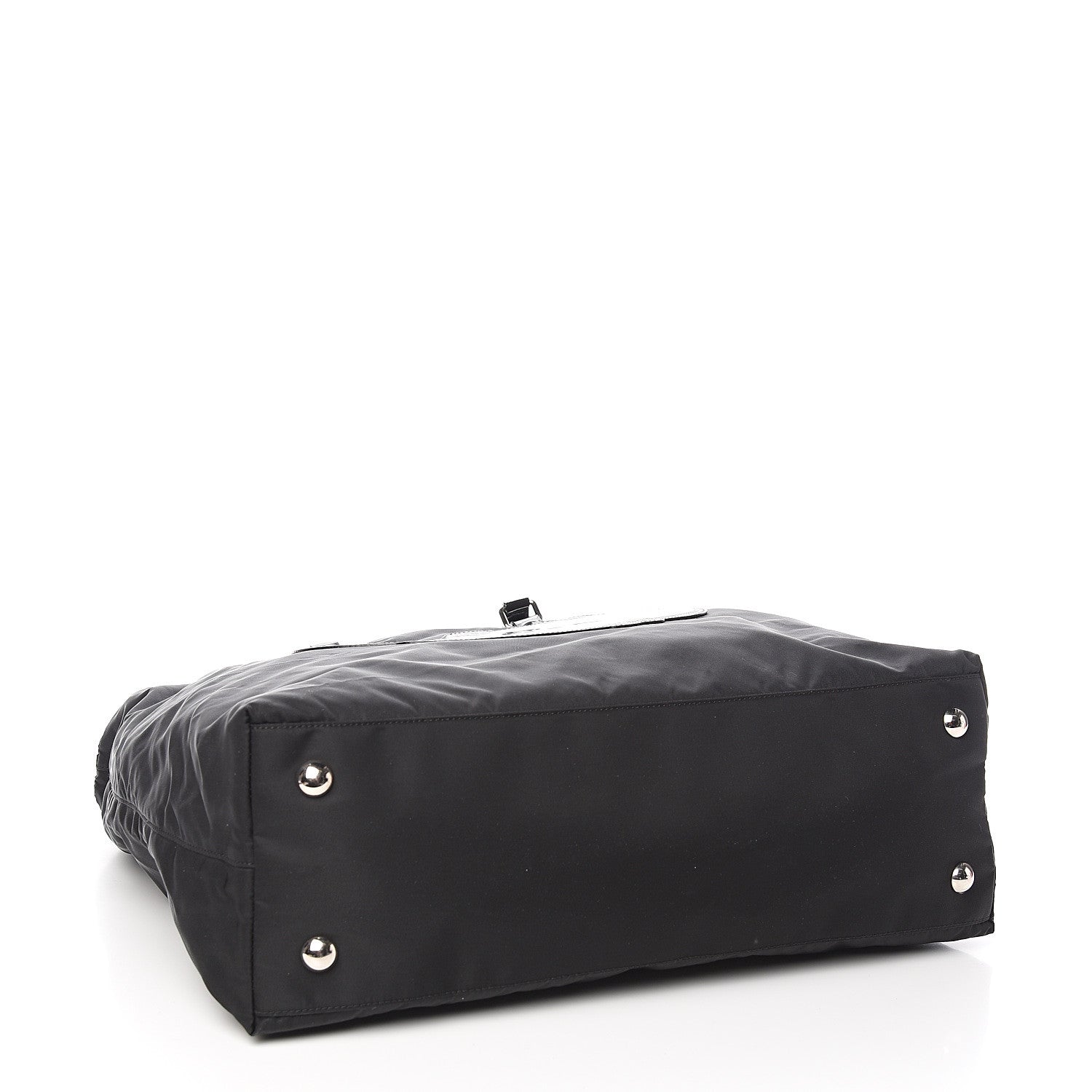 Prada Tessuto Nylon Logo Tote Black 3 of 8