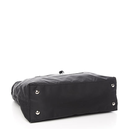 Prada Tessuto Nylon Logo Tote Black 3 of 8