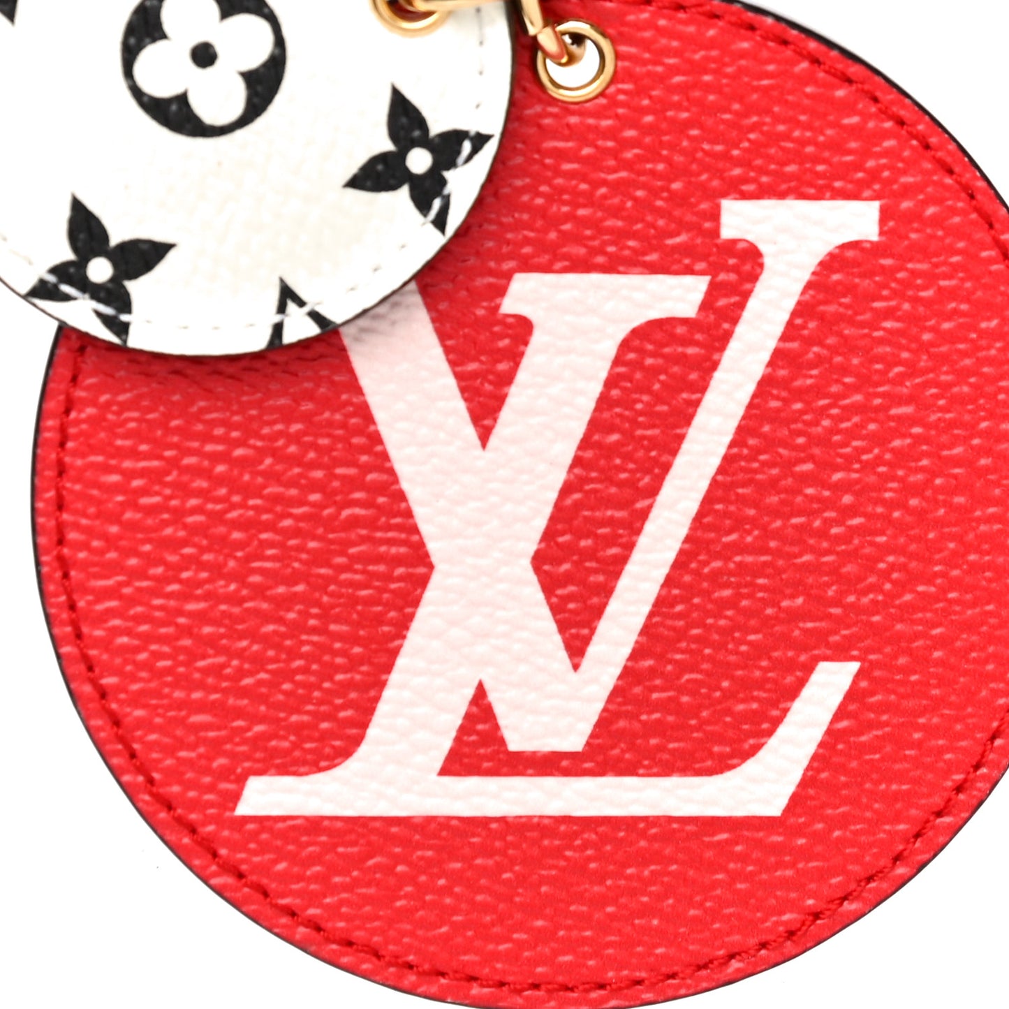 Monogram Giant Bag Charm Key Holder Rouge