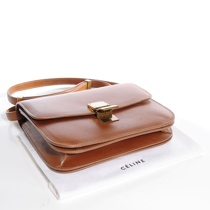 Celine Smooth Calfskin Medium Classic Box Flap Bag Camel 4 of 9