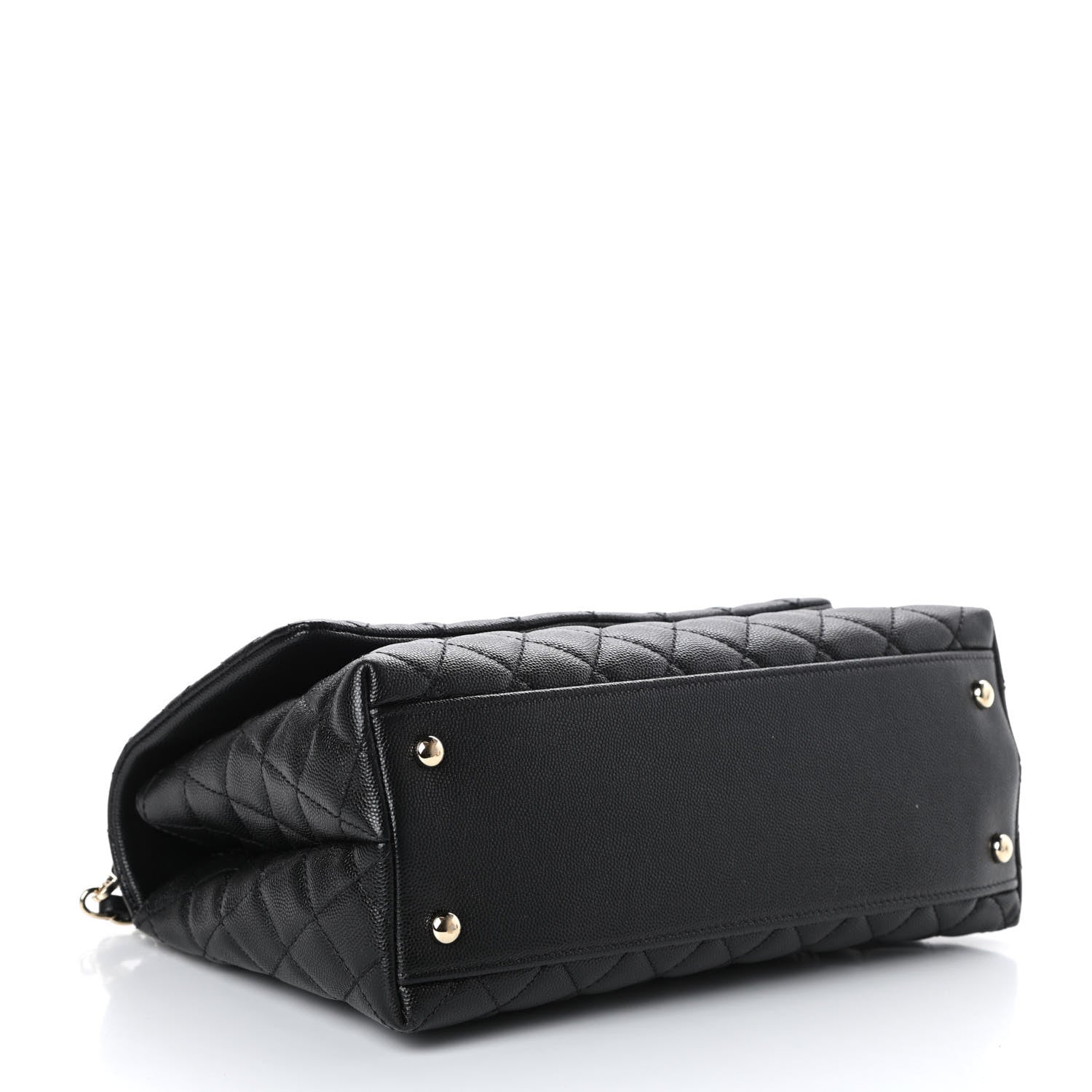 Chanel Caviar Quilted Small Coco Handle Flap Black 4 of 10