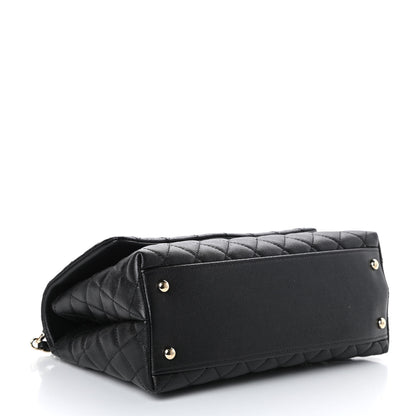 Chanel Caviar Quilted Small Coco Handle Flap Black 4 of 10