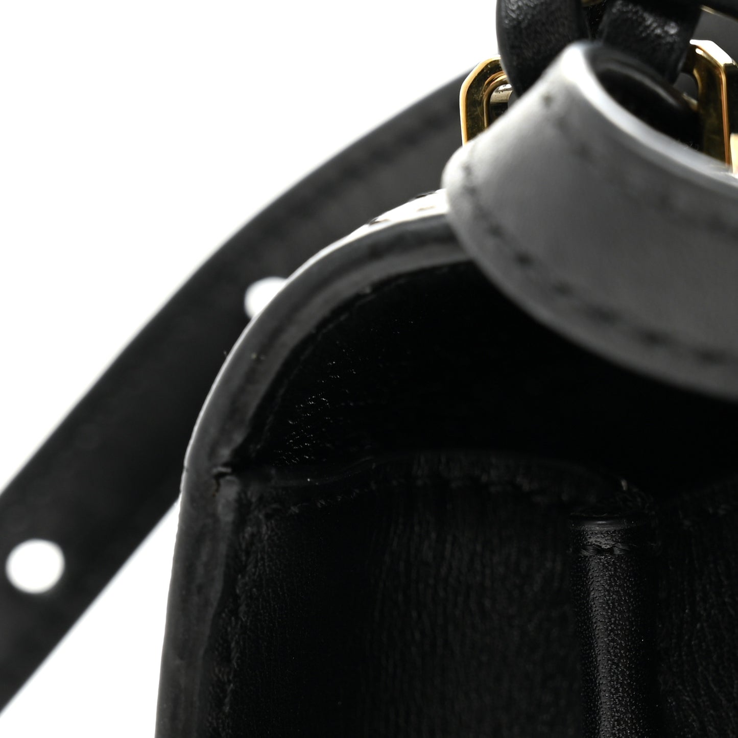 Calfskin Small Barcelona Shoulder Bag Black