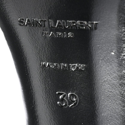 Saint Laurent Satin Oud Buckle Sandals 39 Black 7 of 10