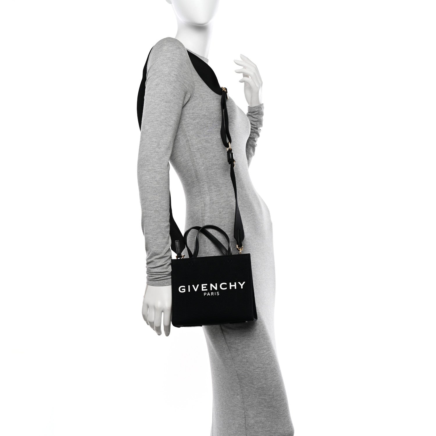 Givenchy Canvas Mini Bond Shopper Tote Black 2 of 10