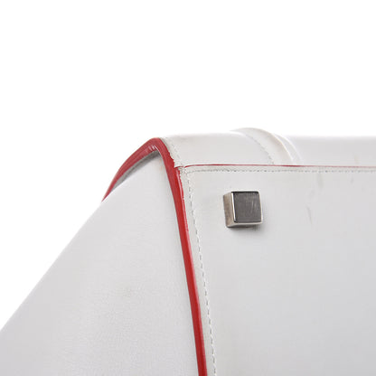 Celine Smooth Calfskin Medium Phantom Luggage White 10 of 26