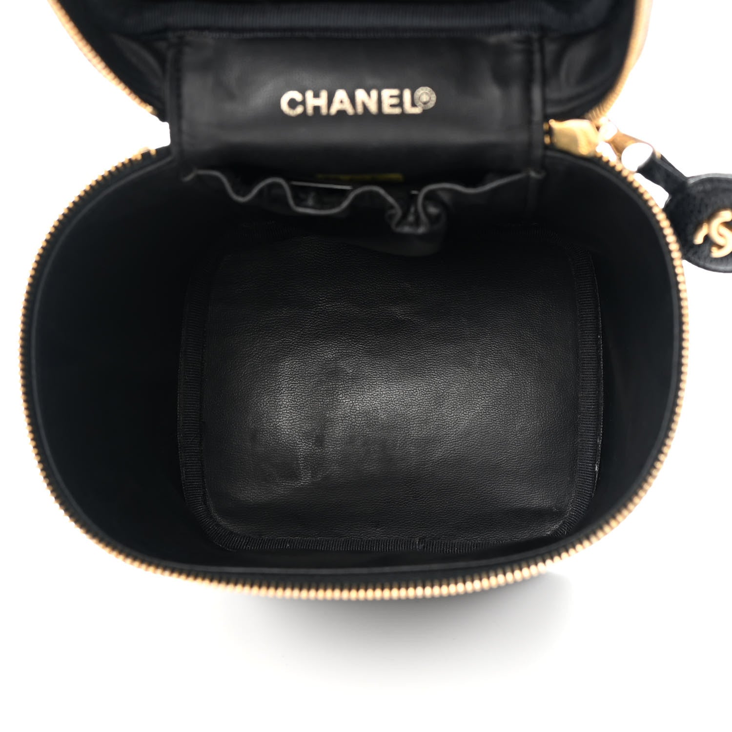 Chanel Caviar Vanity Cosmetic Case Black 5 of 11